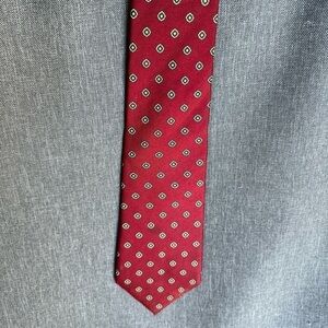 102 Madison 100% Silk Men's Tie Red Necktie